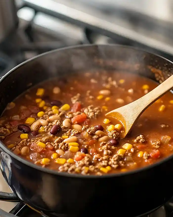 Ground Turkey Cheeseburger Soup