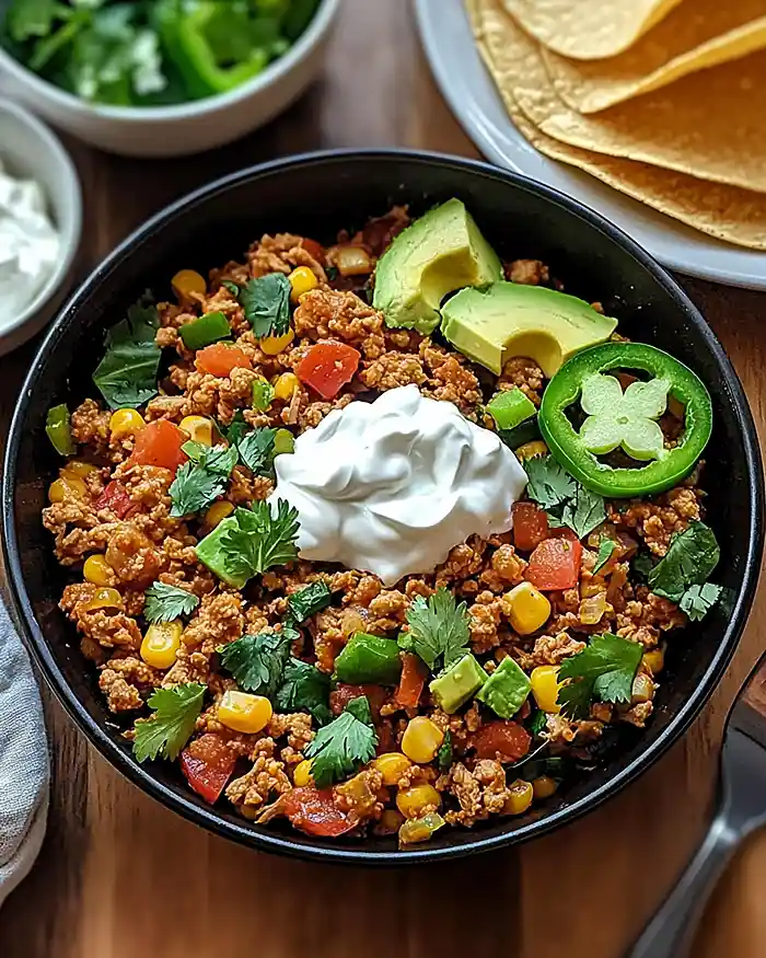 Ground Turkey Taco Skillet