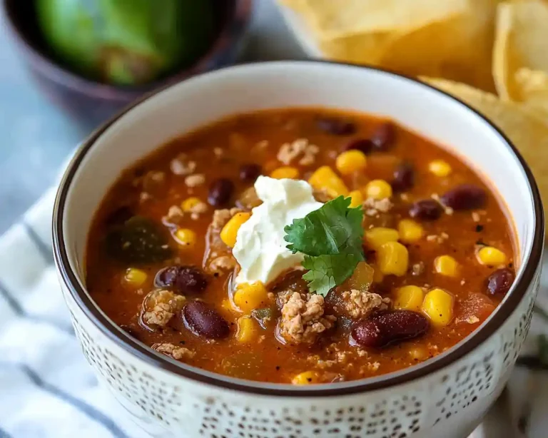 Ground Turkey Taco Soup