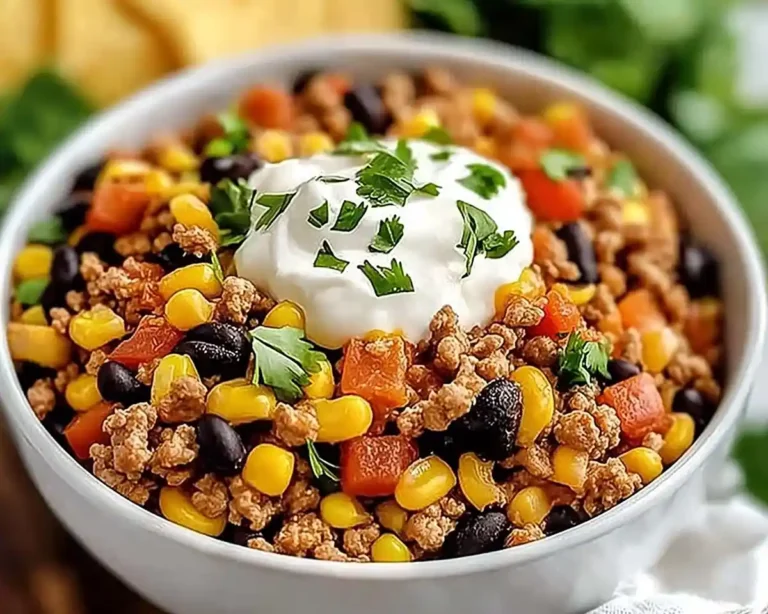 Healthy Ground Turkey Taco Skillet