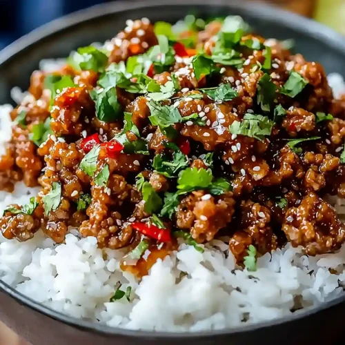 Honey Garlic Ground Turkey Recipe