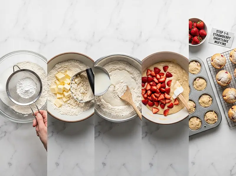 How To Make Strawberry Shortcake Muffins