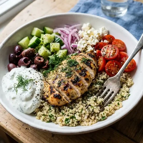 Mediterranean-Inspired Lemon-Dill Chicken Bowls 6 Mediterranean-Inspired Lemon-Dill Chicken Bowls