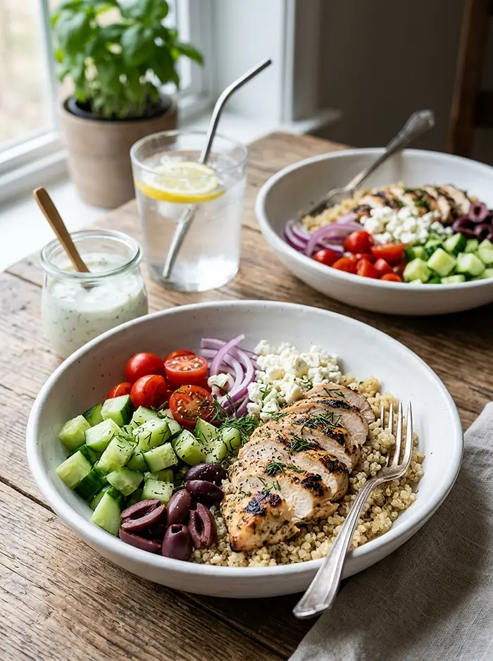 Mediterranean-Inspired Lemon-Dill Chicken Bowls 5 Mediterranean Lemon-Dill Chicken Bowls