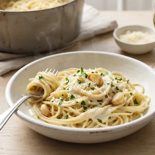 One Pot Creamy Garlic Pasta