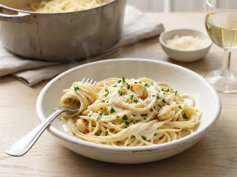 One Pot Creamy Garlic Pasta