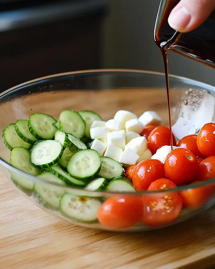 Cucumber Caprese Salad 3 Sides For Italian Food