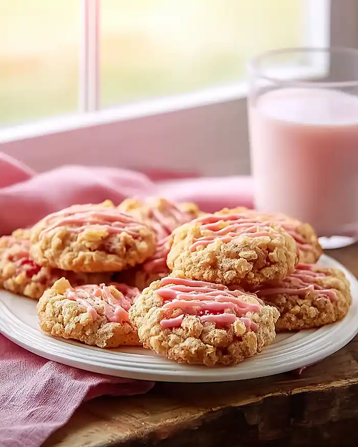 Strawberry Crunch Cookies 4 Strawberry Crumble Cookie