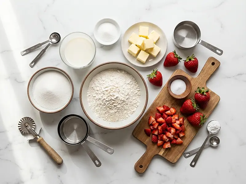 Strawberry Muffins With Shortcake Mix