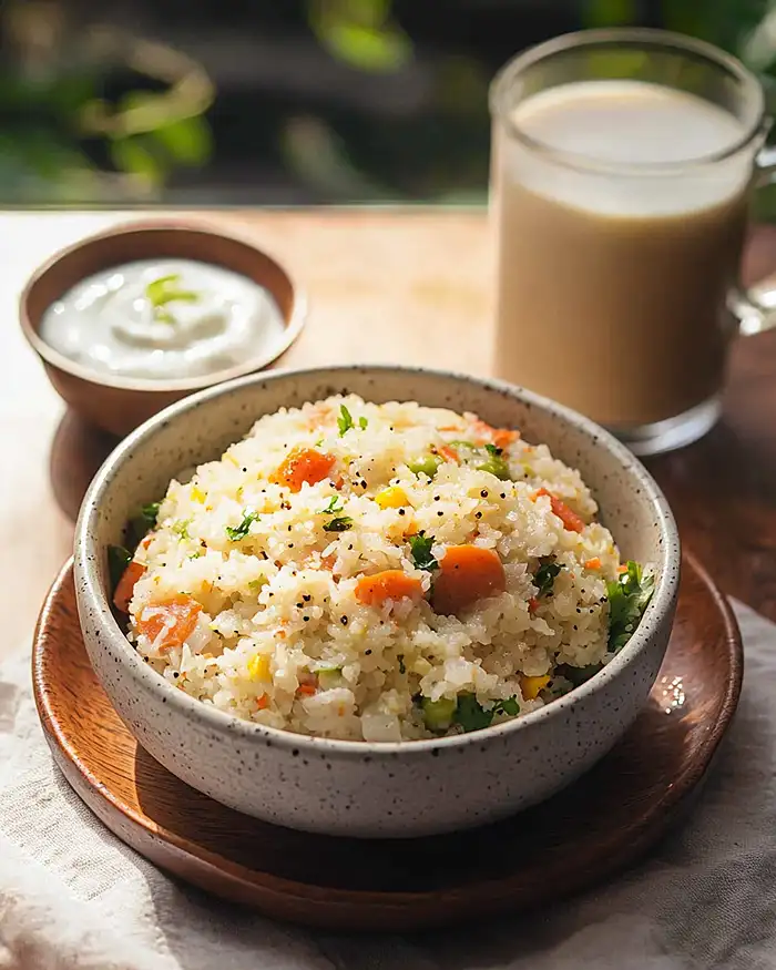 Easy Vegetable Upma 4 Upama Recipe