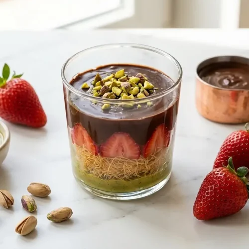 Viral Dubai Chocolate Strawberry Cup