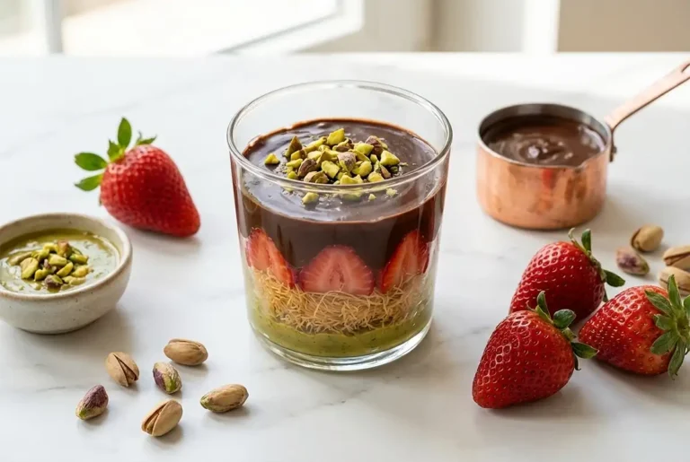 Viral Dubai Chocolate Strawberry Cup