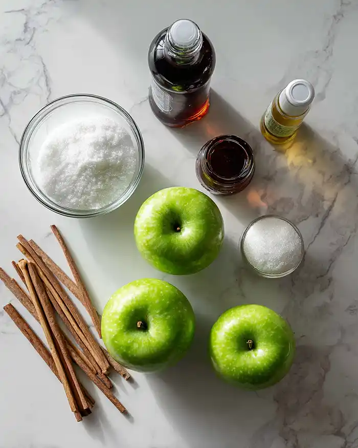 White Sparkle Candy Apples Recipe 2 White Sparkle Candy Apples Ingredients