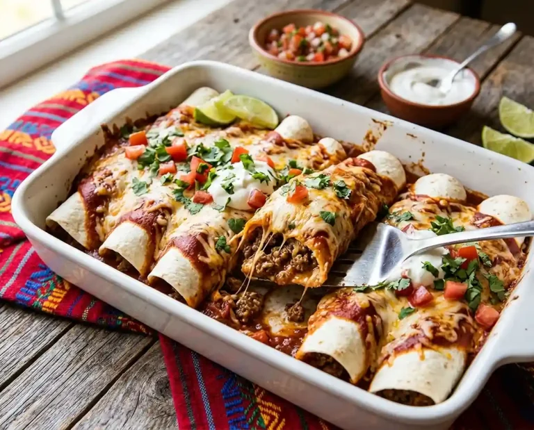 5-Ingredient Beef Enchiladas