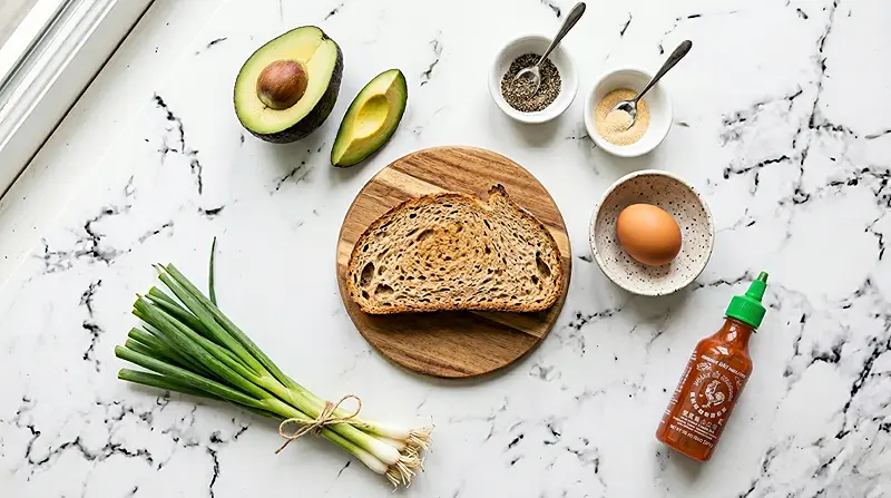 Avocado-Egg Toast 2 Avocado-Egg Toast Ingredients