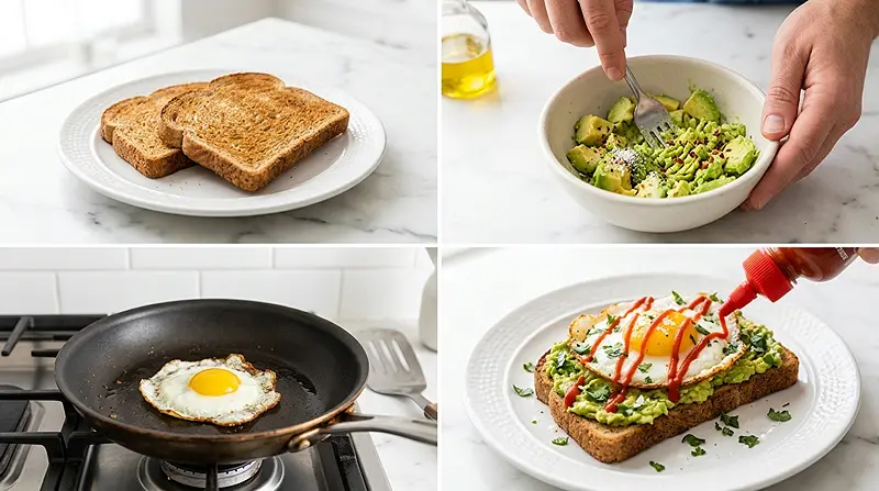 Avocado-Egg Toast 3 Avocado-Egg Toast Instructions