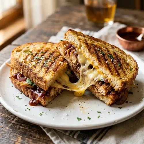 BBQ Chicken Grilled Cheese