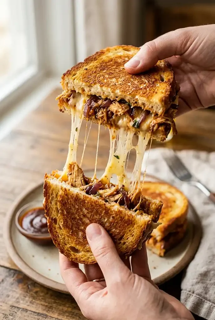 BBQ Chicken Grilled Cheese Recipe