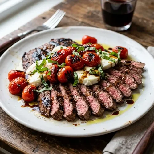 Balsamic Grilled Flank Steak Caprese 6 Balsamic Grilled Flank Steak Caprese