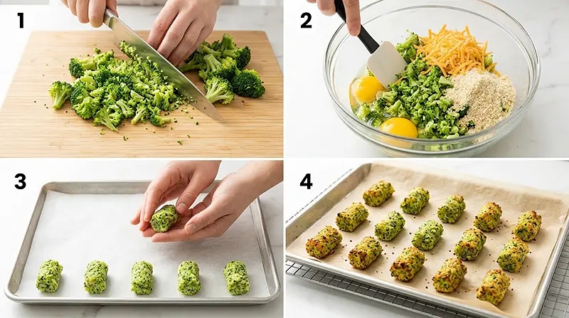 Broccoli Tots 3 Broccoli Tots Instructions