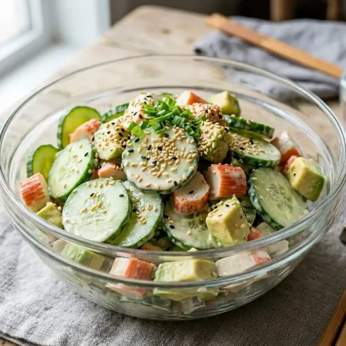 California Roll Cucumber Salad 6 California Roll Cucumber Salad