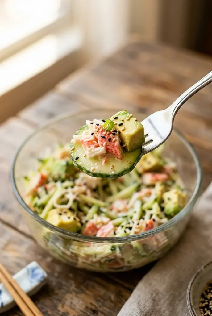 California Roll Cucumber Salad 4 California Roll Cucumber Salad Dish