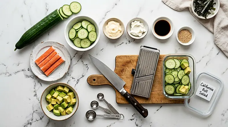 California Roll Cucumber Salad 2 California Roll Cucumber Salad Ingredients