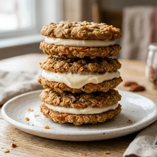 Carrot Cake Cookie Sandwiches 6 Carrot Cake Cookie Sandwiches