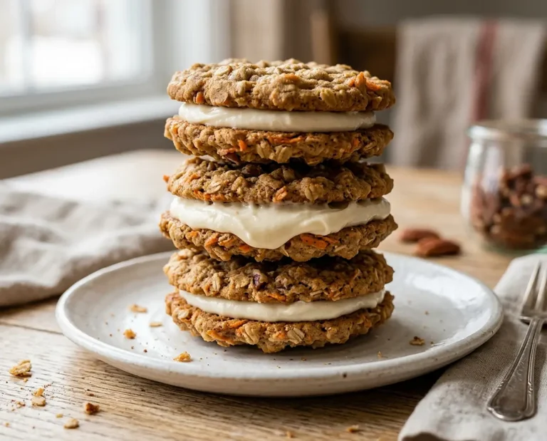 Carrot Cake Cookie Sandwiches
