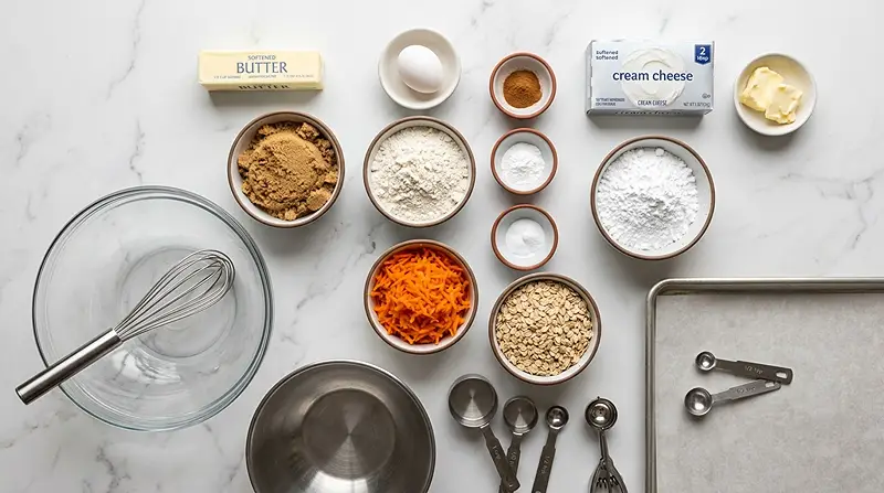 Carrot Cake Cookie Sandwiches 2 Carrot Cake Cookie Sandwiches Ingredients