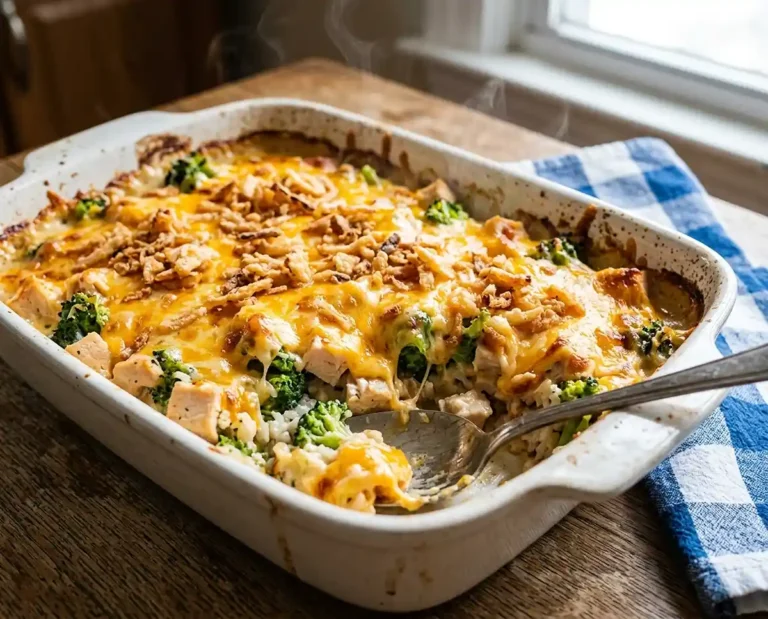 Chicken Broccoli Rice Cheese Casserole