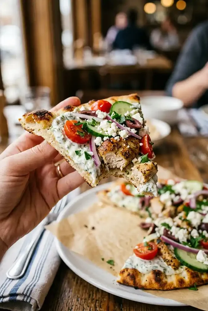 Greek Chicken Flatbread 4 Chicken Flatbread Dinner