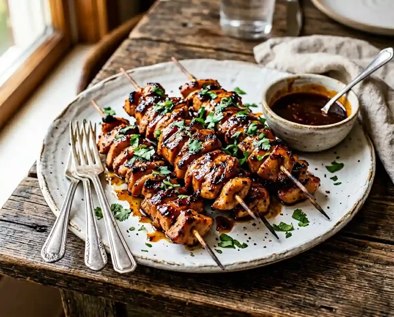 Chipotle Honey Chicken Skewers