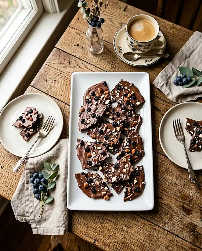 Chocolate Blueberry Bark Recipe 5 Chocolate Blueberry Bark