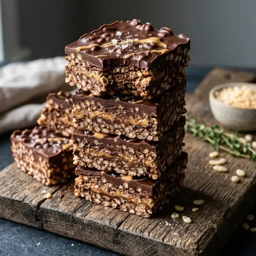 Chocolate Peanut Butter Rice Krispie Bars 6 Chocolate Peanut Butter Rice Krispie Bars