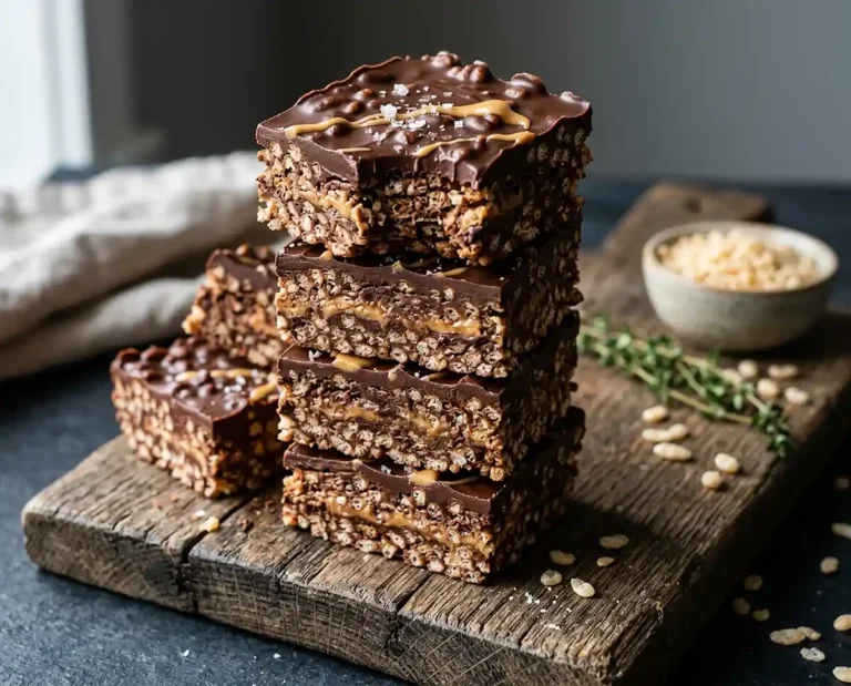 Chocolate Peanut Butter Rice Krispie Bars
