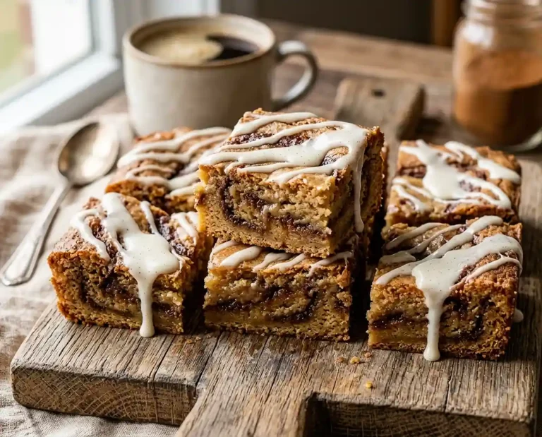 Cinnamon Roll Blondies