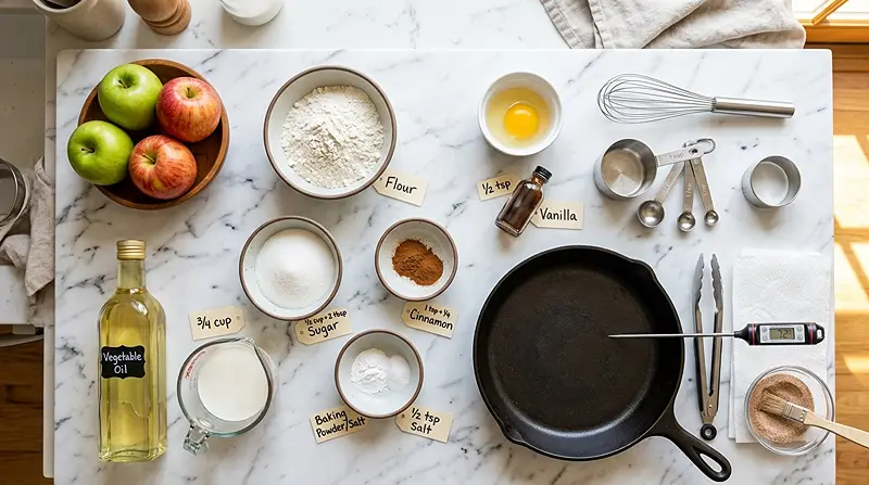 Cinnamon Sugar Apple Ring Donuts Ingredients