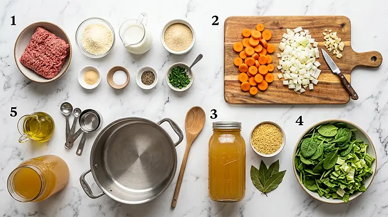 Classic Italian Wedding Soup Ingredients