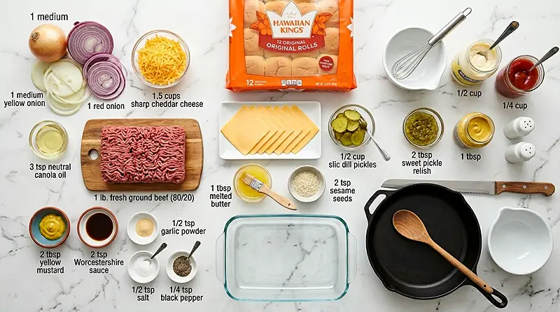 Copycat Cheeseburger Sliders 2 Copycat Cheeseburger Sliders Ingredients