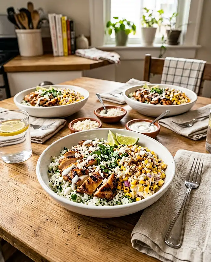 Corn Chicken Bowl