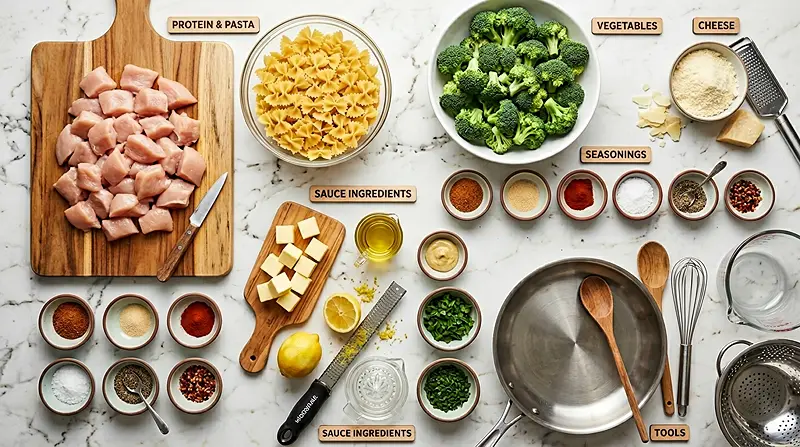 Cowboy Butter Lemon Bowtie Chicken Pasta 2 Cowboy Butter Lemon Bowtie Chicken Pasta Ingredients