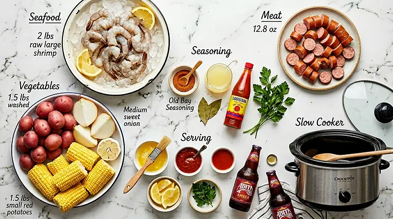 Slow Cooker Shrimp Boil 2 Crockpot Meals Shrimp