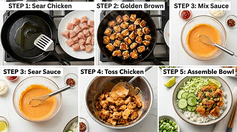 Bang Bang Chicken Bowl 3 Diet Meals Idea