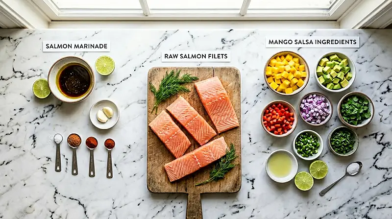 Salmon Recipe with Fresh Mango Salsa 2 Easy Salmon Recipes With Mango