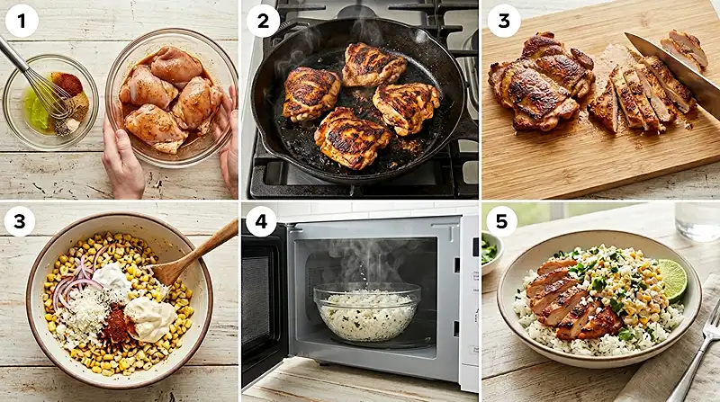 Easy Street Corn Chicken Bowl Instructions