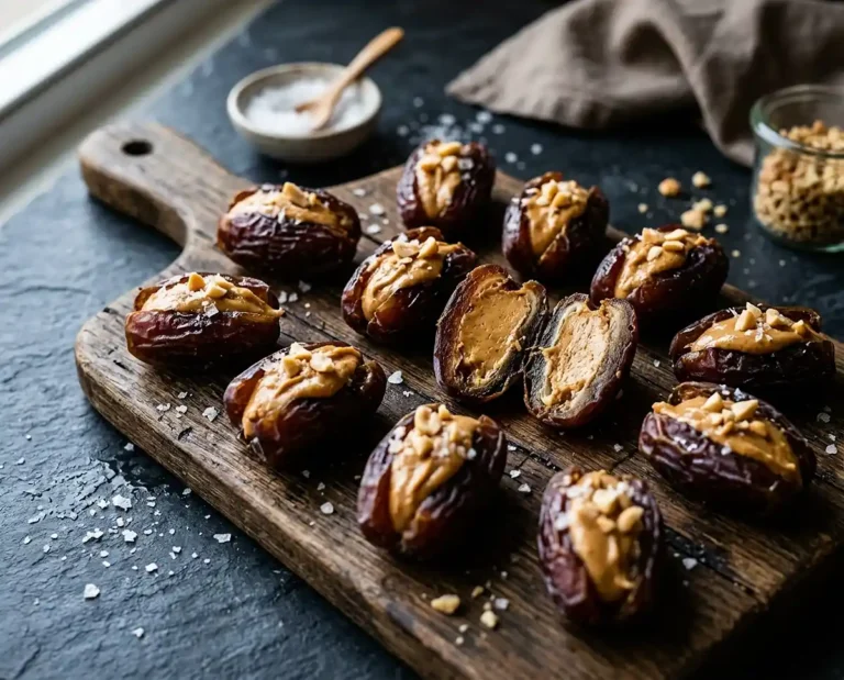 Frozen peanut butter dates