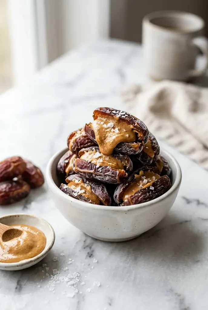 Frozen Peanut Butter Dates 4 Frozen peanut butter dates Snack