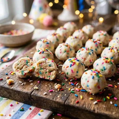 Funfetti Cake Batter Truffles 6 Funfetti Cake Batter Truffles