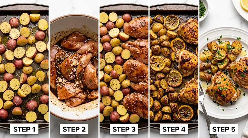 Sheet Pan Lemon Balsamic Chicken and Potatoes 3 Half Baked Harvest Sheet Pan Lemon Chicken